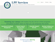 Tablet Screenshot of lpfservices.com